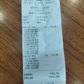 KFC Yanlış Ücretlendirme Uygulaması