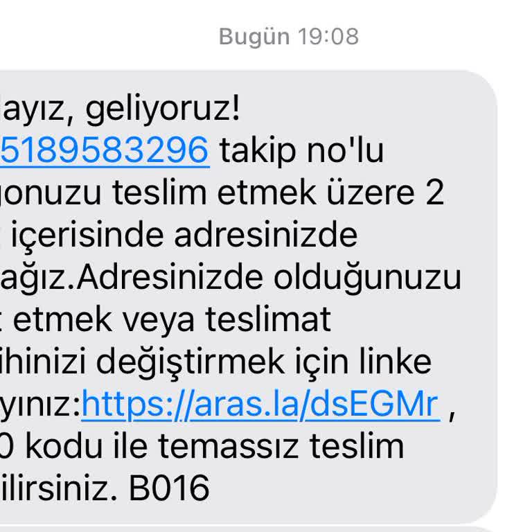 Aras Kargo İş Saati Denk Gelmemesi