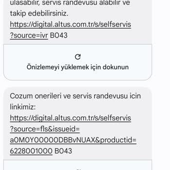 Arçelik Altus Montaj Yapmıyor