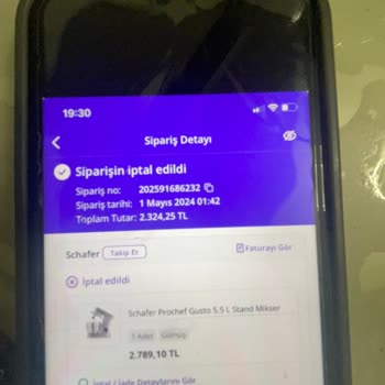 N11 Satıcı Tarafından İptal Edilen Ürün