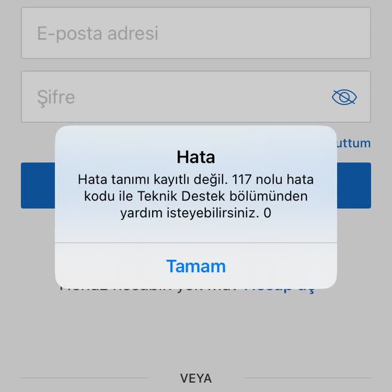 Sahibinden 117 Hata Kodu