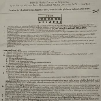 Bosch Ankastre Fırın Hayal Kırıklığı