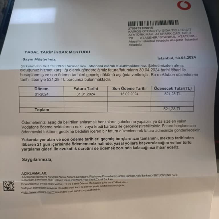 Vodafone Aboneliğinin Yarattığı Çile