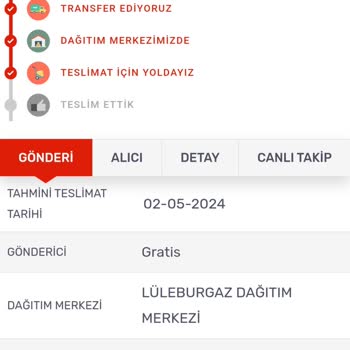 Gratis/KARGOMsende Teslimat Yapmıyor