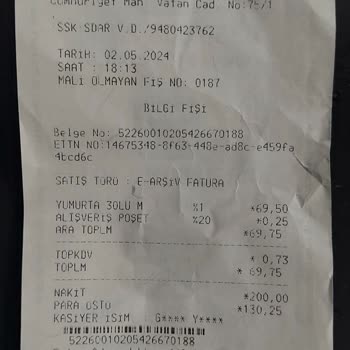 A101 Kumartaşlı 53-63gr. Denen 30 Lu Yumurta 34g. R Çıktı