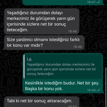 LG Servisi Hizmet Vermiyor