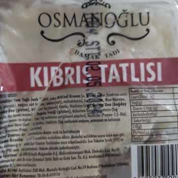 BİM Osmanoğlu Marka Tatlı