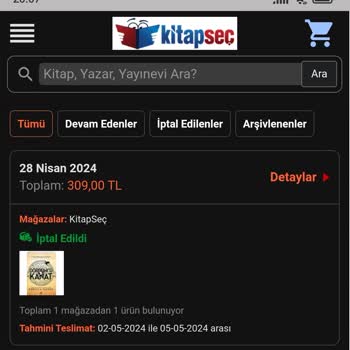 Kitap Seç Tedarik Ve İptal
