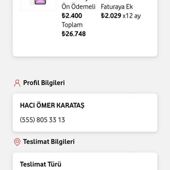 Vodafone Yanımdadan Aldığım Ürün Talep Etmeme Rağmen İptal Edildi.