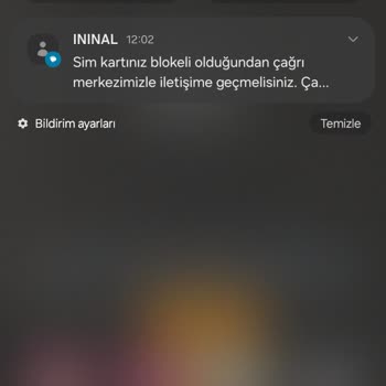 İninal Çözülemeyen Sim Bloke Sorunu