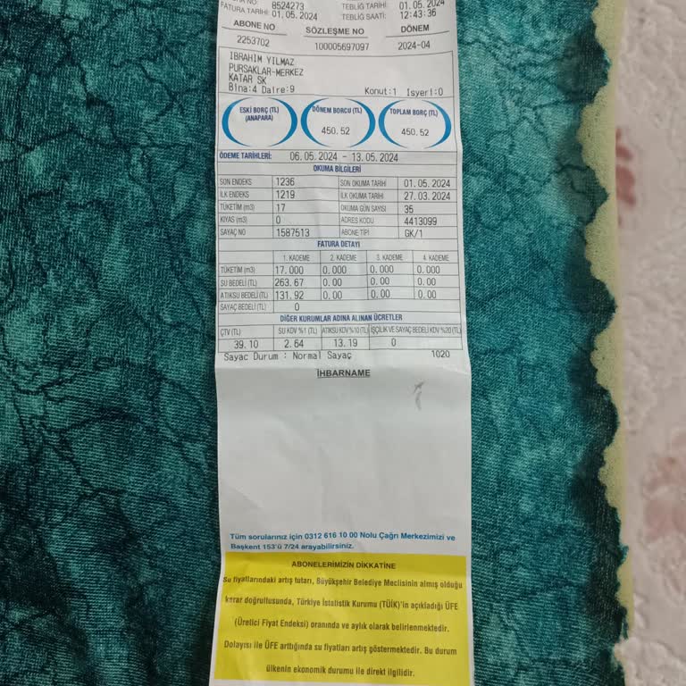 ABB - Ankara Büyükşehir Belediyesi Su Faturasının Şişirilmiş Olduğundan Eminim