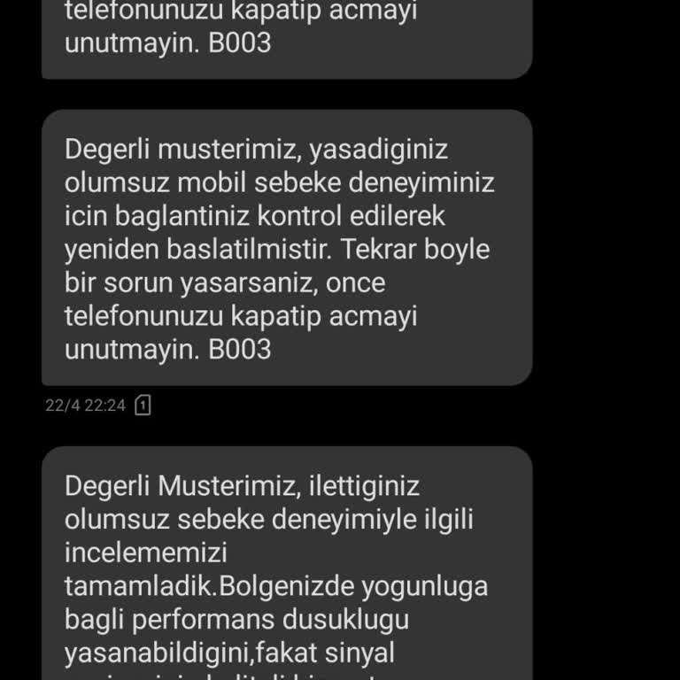 Vodafone Hizmet Kalitesi Ve Müşteri Memnuniyeti Sorunu