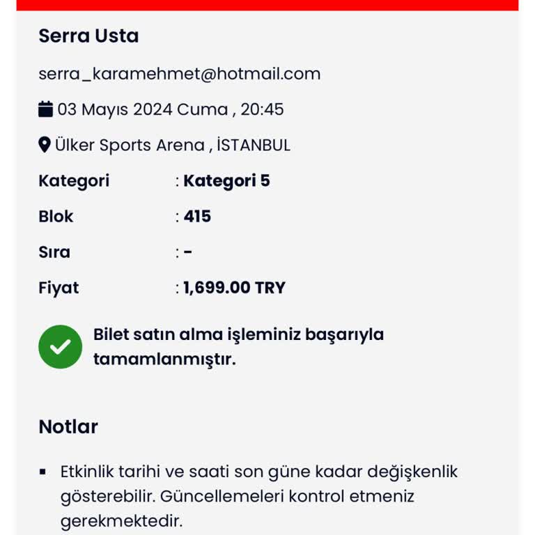 Banabilet Bilet İptali