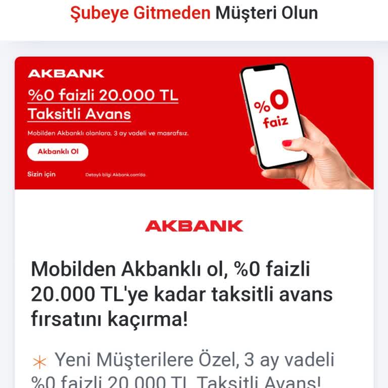 Akbank Reklamlarda Olduğu Gibi Paramı İstiyorum