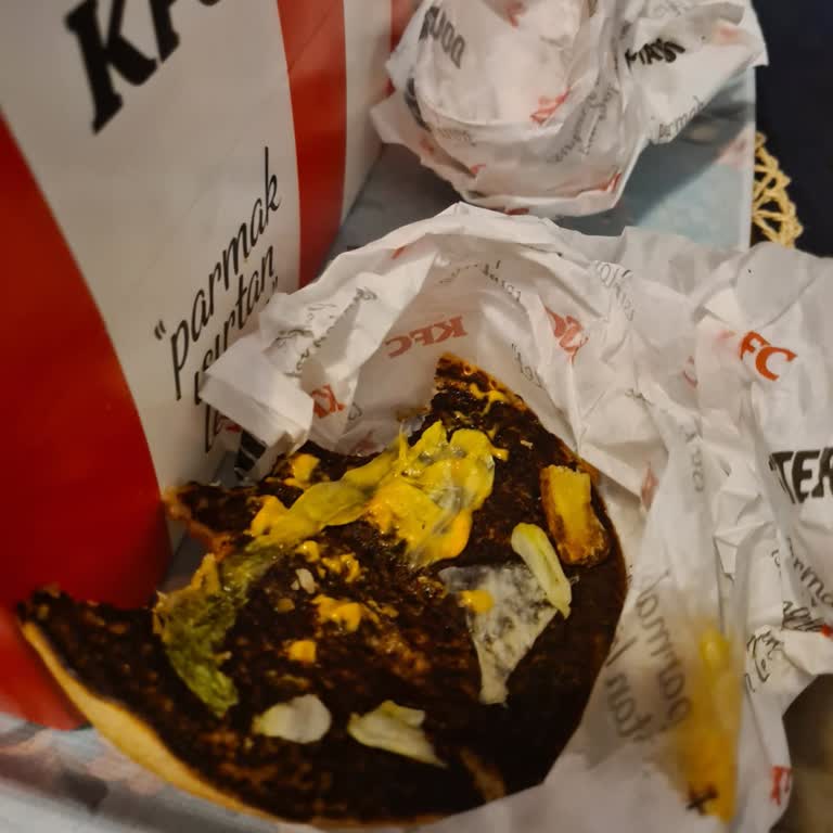 Antares KFC Den Yanık Zinger Burger