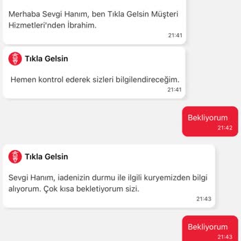 Tıkla Gelsin Popeyes Sipariş Gecikmesi Ve Ücret İadesi Yapmaması