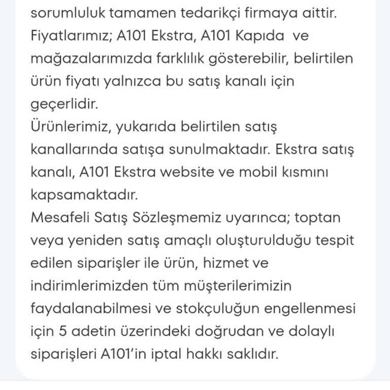A101 Ve Toshiba Vestel Vatandaşı Umursamıyor. Keyfe Keder Sevkiyat.
