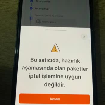 Hepsiburada Siparişi İptal Etmiyor