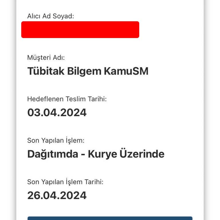 AGT Kurye (aynigunteslim.com) 39 Gün Geciken Teslimat.