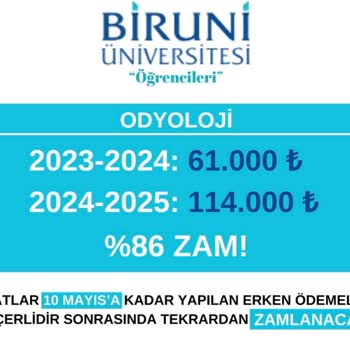 Biruni Üniversitesi Okul Ücretlerine Fahiş Zam