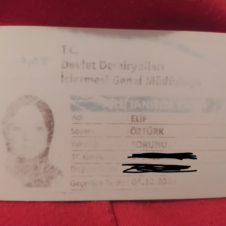 TCDD Aile Tanıtım Kartı
