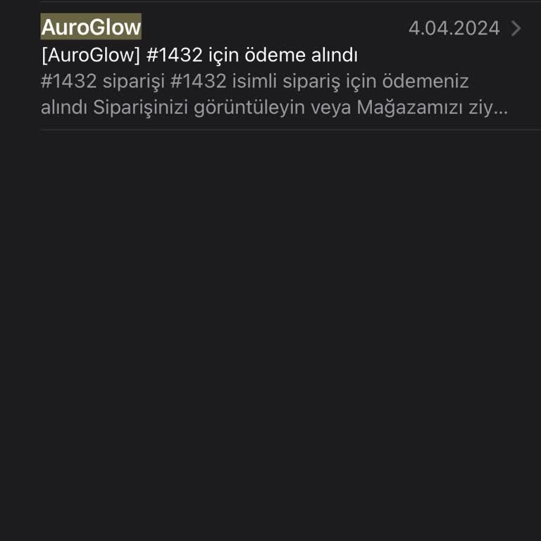 Auroglow Ürünüm Hiçbir Şekilde Gönderilmiyor