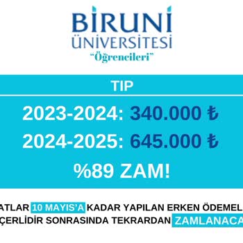 Biruni Üniversitesi Biruni Fiyatları Düşür