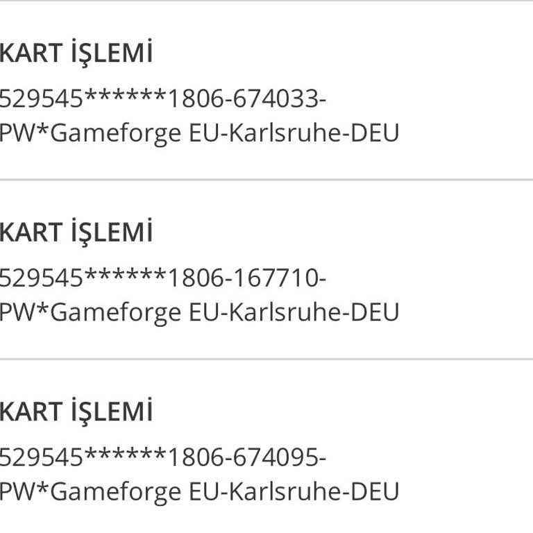 Gameforge Para Çekme Sorunu