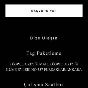Evde Paketleme Türkiye, Önlem Amaçlı Açıklama