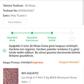 Trendyol Express Trendyol'da Geciken Ve Yanlış Yönlendirilen Kargo