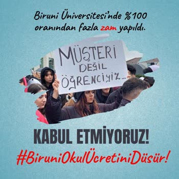 Biruni Üniversitesi Fahiş Zamları Hakkında