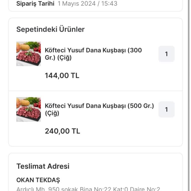 Migros Yemek Sipariş İade Sorunu!