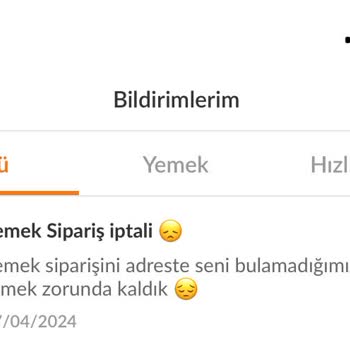 Trendyol GO Sipariş İptali Ve İade Sorunu