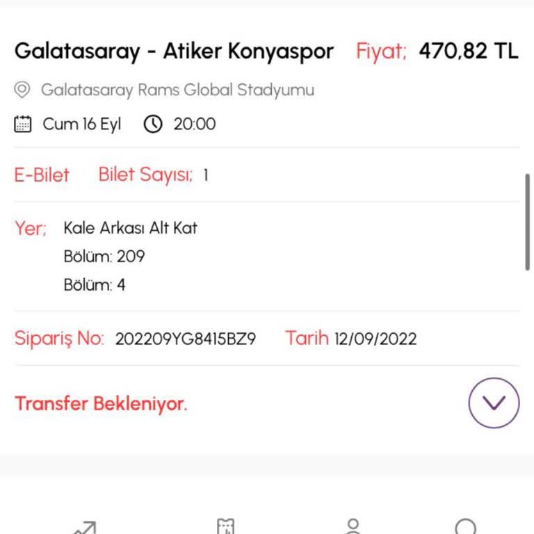 Biletalsat.com Bilet Transfer Bekleniyor