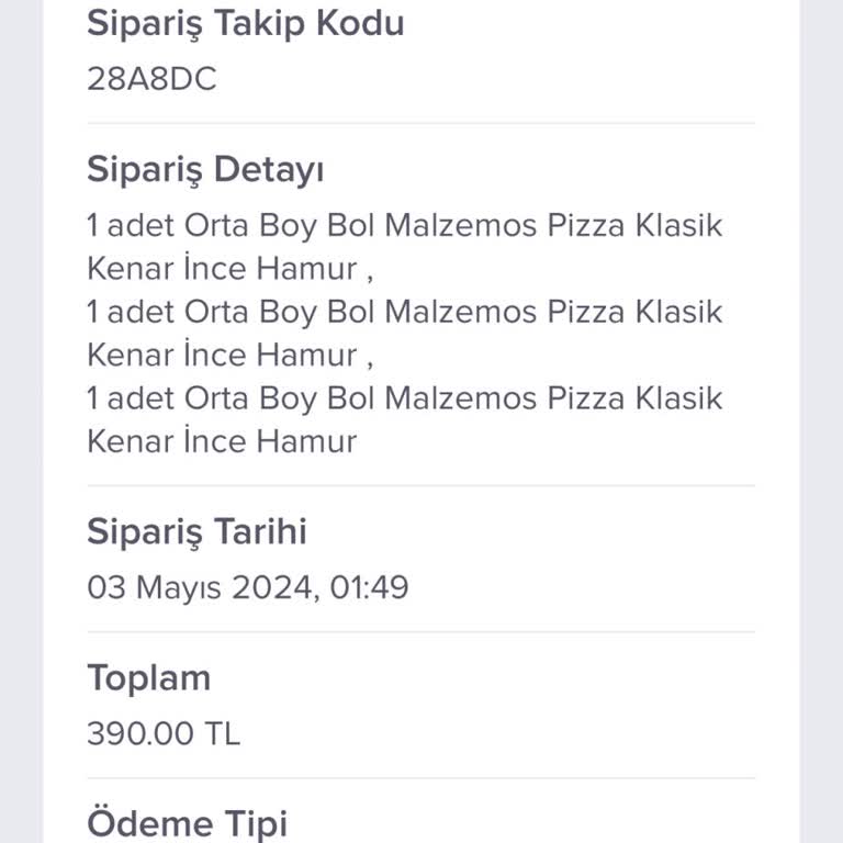 Domino's Kocamustafapaşa: Gece Yarısı Sipariş Hayal Kırıklığı