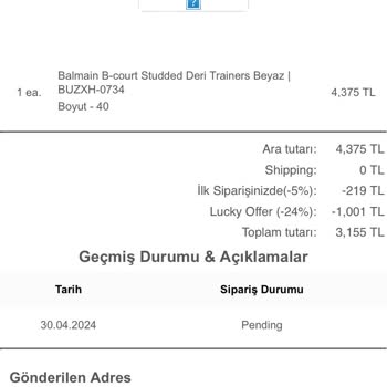 Balmainturkey.com Balmain Türkiye Sipariş Endişesi