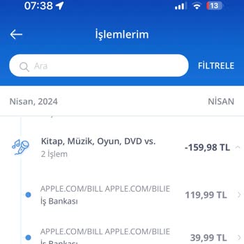 Apple. COM/BİLL İzinsiz Para Kesmesi.!