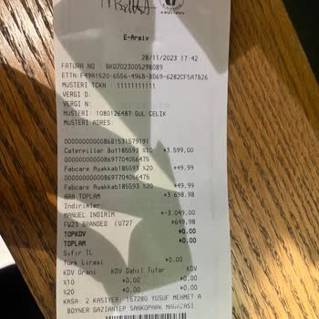 Boyner Caterpillar Botun Üretim Hatası