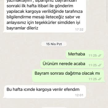 ShoeButik Ürün Teslimatında Yaşanan Gecikme Ve İletişim Sorunları
