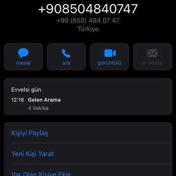 0850 484 07 47 Kimlik Bilgilerim İle Yapılacak İşlemler Tarafıma Ait Değildir