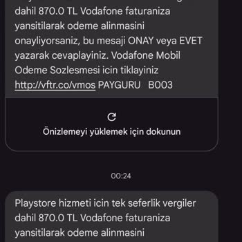 Google Play Mobil Ödeme İptal'i