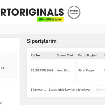 Dartoriginals Siparişimi 25 Gündür Göndermiyor