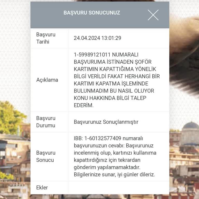 İBB Şoför Kartım Neden İptal Edildi?