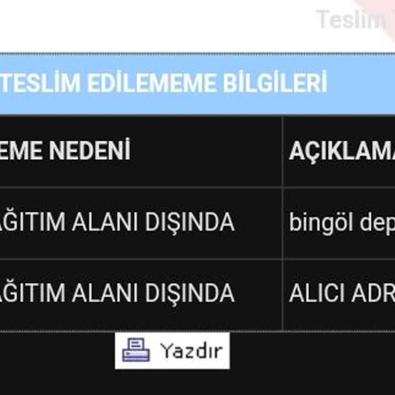 Aras Kargo Bingöl Şubesi Ev Adresi Verdim, Dağıtım Alanı Dışında Diyor!