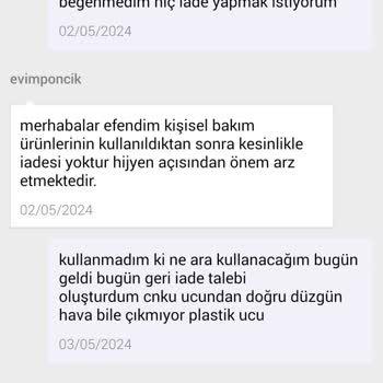 N11 Den Aldım Keysmart Şekillendiriciyi İade Kabul Etmiyorlar