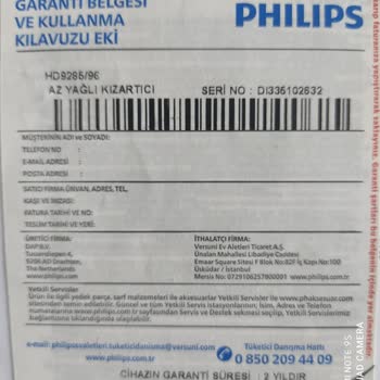 PHILIPS Ev Aletleri Philips Airfrey Pişirme Sorunu