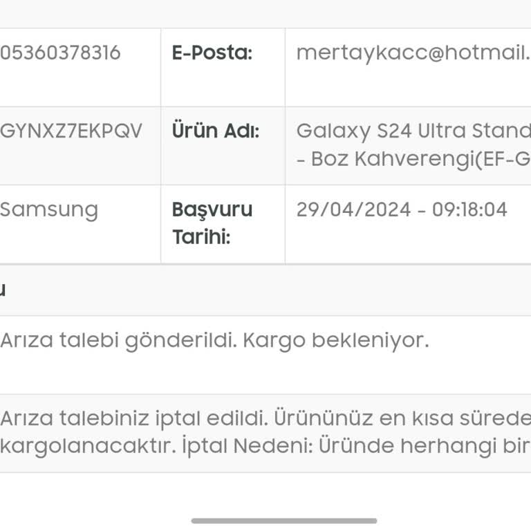 Samsung TR. Ürünlerinin Arkasında Durmuyor!