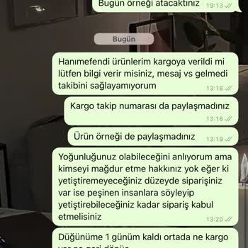Blue Sky Organizasyon Ürünlerim Teslim Edilmedi Bilgi Yok