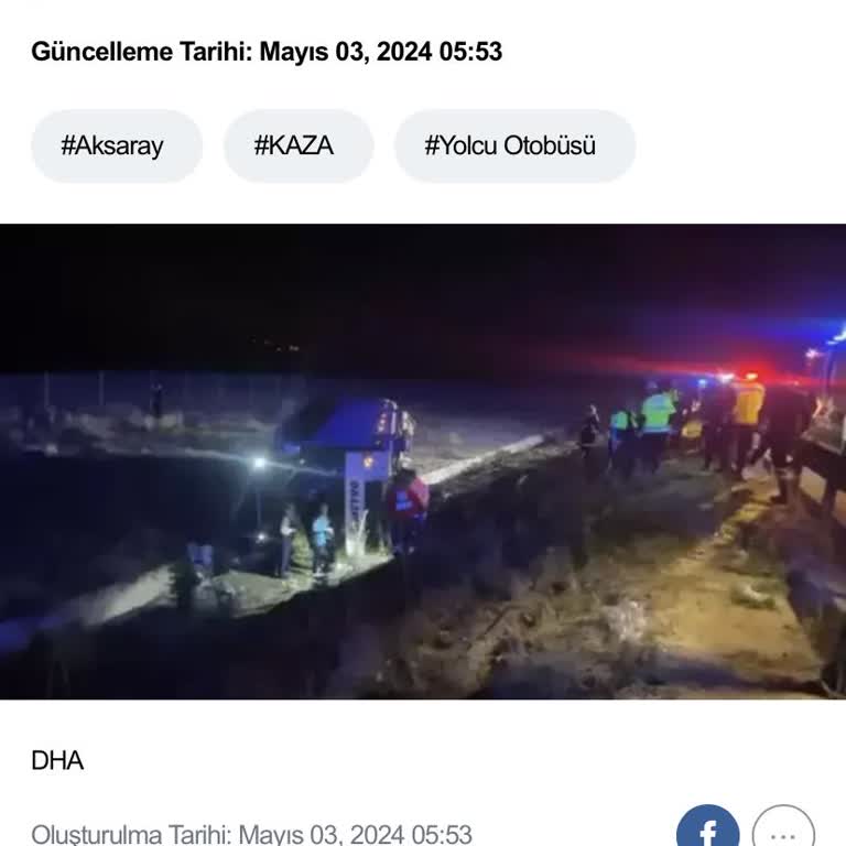 Metro Turizm Şoför Uyuması Trafik Kaza