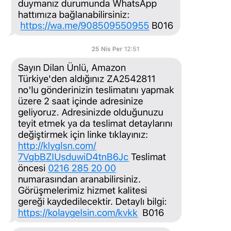 Kolay Gelsin Kargo Mağduru